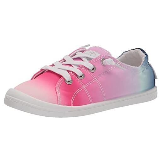Roxy rory slip on sneaker, scarpe da ginnastica donna, blu rosa exc, 38 eu