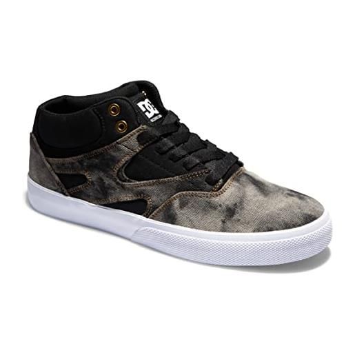 DC Shoes kalis vulc mid, scarpe da ginnastica uomo, black denim, 41 eu