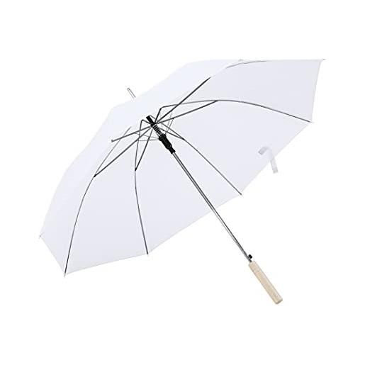eBuyGB ombrello pieghevole per matrimonio/fotografo, misura grande, colore: rosa, bianco, 1, 1220406