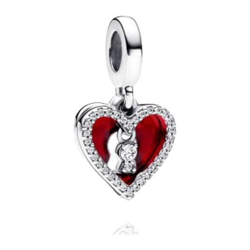 HAEPIAR s925 sterling silver charm per bracciale collana charm dangle lucchetto rosso dell'amore regali per donne