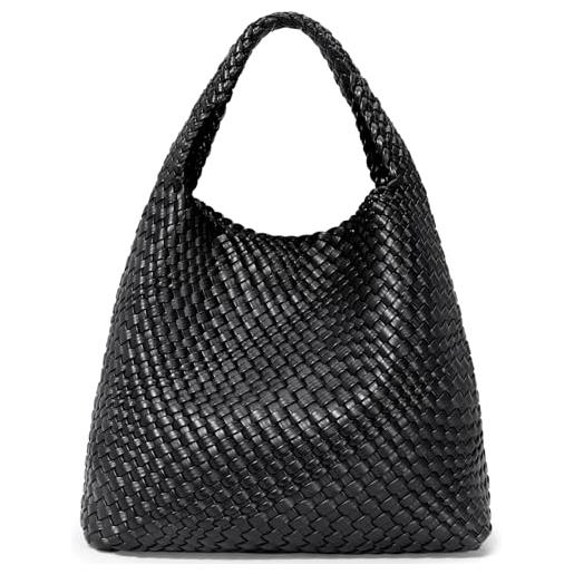 oscaurt borsa a tracolla per donna, borsa in pelle intrecciata, borsa a tracolla intrecciata, borse da donna, borse a spalla, borsa per la spesa, manico superiore, borsa con sacchetto, portafoglio