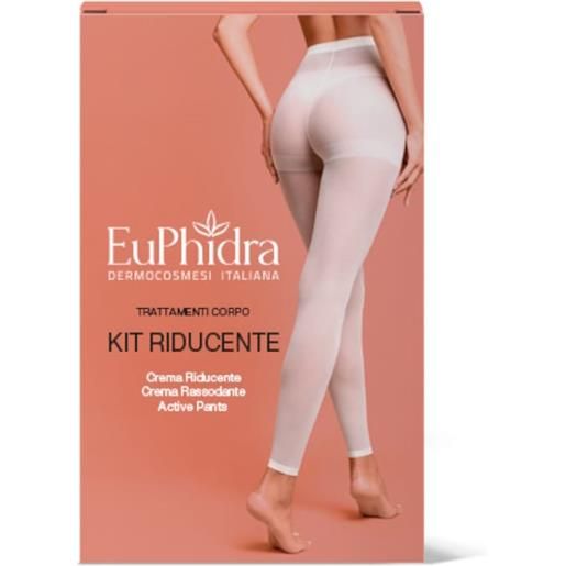 Euphidra kit riducente anticellulite crema rassodante 100 ml + crema riducente effetto caldo 100 ml + leggings
