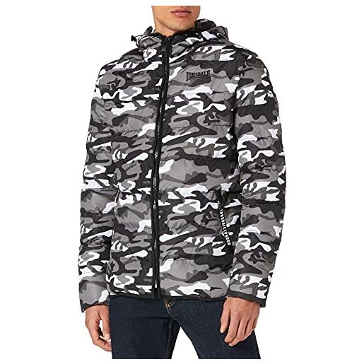 Lonsdale loman giacca, camo grey, extra large uomini