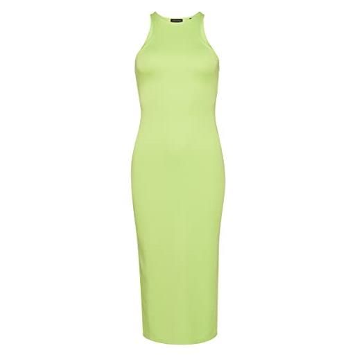 Superdry abito aderente vestito, bright lime green, 42 donna