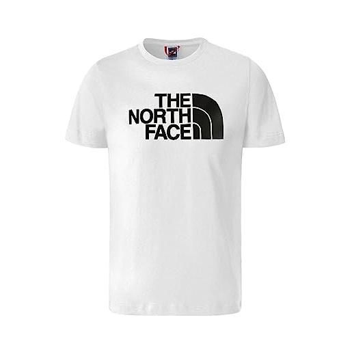 The north face easy maglietta, tnf white/tnf black, 164 bambini e ragazzi