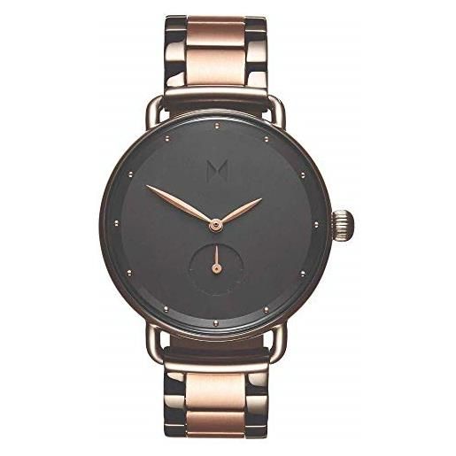 Mvmt orologio analogico al quarzo da donna con cinturino in acciaio inossidabile color oro rosa - d-fr01-tirg