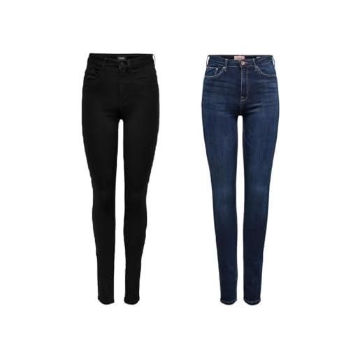 Only jeans schwarz l / 32l skinny jeans blau (dark blue denim) l / 32l
