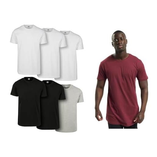 Urban Classics t-shirt wht/wht/wht/blk/blk/gry m t-shirt port m