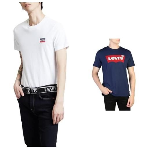 Levi's t-shirt sportwear white/mineral black m t-shirt dress blues m