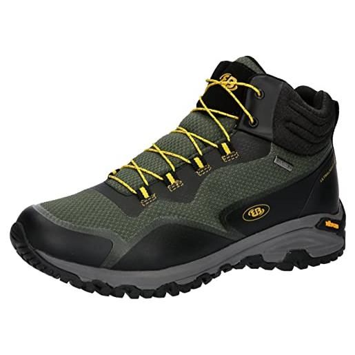 Brütting mount clarke, scarpe da trail running unisex-adulto, verde nero giallo, 42 eu