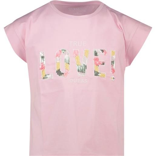 GUESS t-shirt love pailettes bambina
