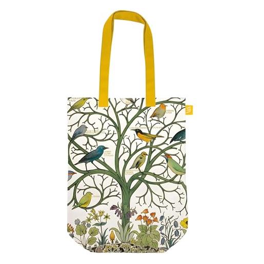 Museums & Galleries c. F. A voysey botanical design - v&a museum - borsa per la spesa artistica riutilizzabile in cotone biologico, multicolore, tote bag