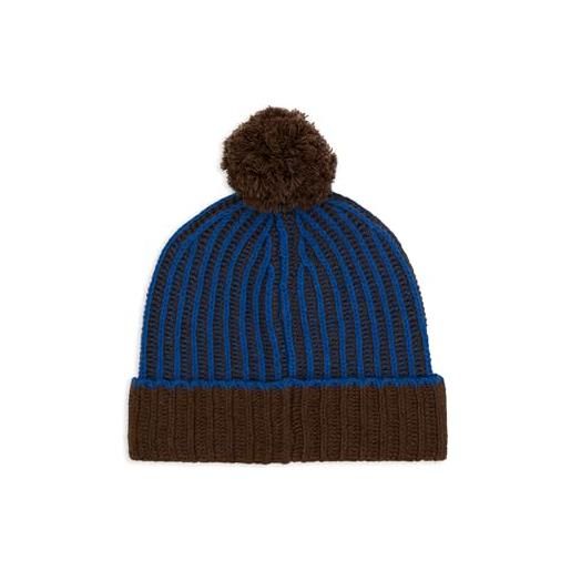 Gallo berretto con risvolto unisex lana e cashmere azzurro costa inglese vanisé a due colori