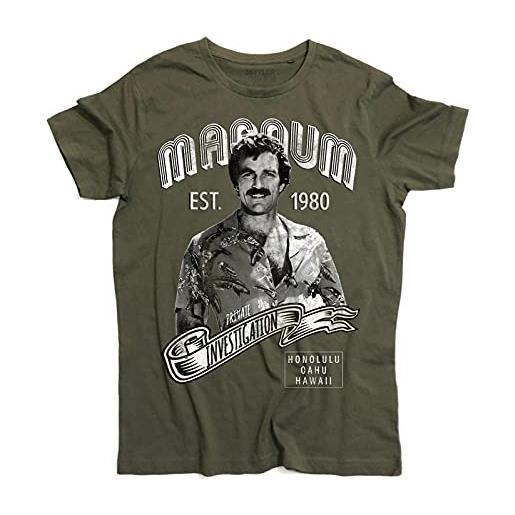 Artist Unknown 3stylercollection vintage men's t-shirt magnum pi the hawaii private investigator
