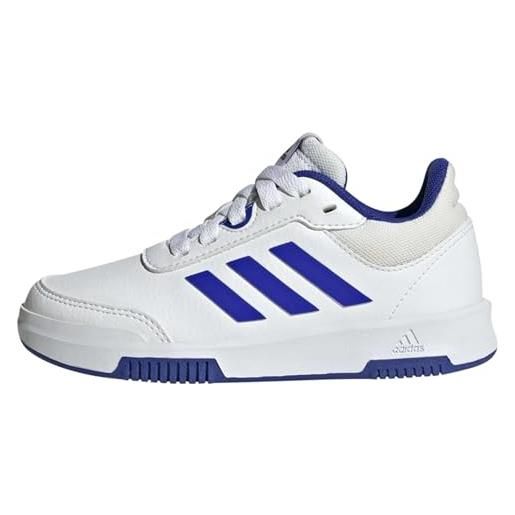 adidas tensaur sport training lace shoes, sneaker unisex - bambini e ragazzi, ftwr white ftwr white grey one, 35.5 eu