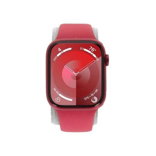 Apple watch series 9 alluminio rosso 45mm cinturino sport rosso m/l (gps + cellular) | nuovo |