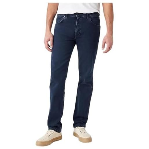 Wrangler greensboro jeans, blu (iron blue), 46w / 32l uomo