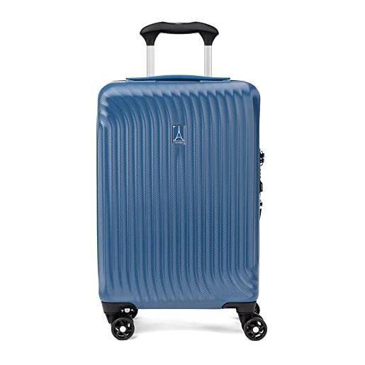 Travelpro maxlite air bagaglio a mano espandibile con lato rigido, 8 ruote piroettanti, valigia leggera in policarbonato a guscio rigido, blu ensign, borsa a mano compatta 51 cm