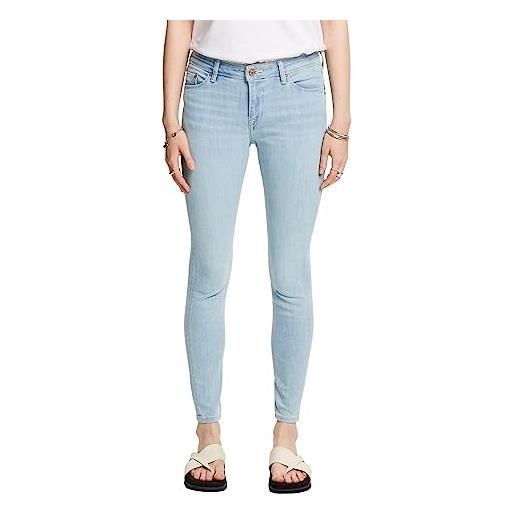 ESPRIT slim low, jeans donna, blue light washed, 28w / 34l