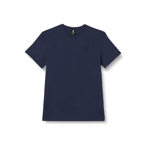G-STAR RAW base-s v-neck t-shirt donna, blu (sartho blue d16412-336-6067), s