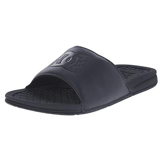 DC Shoes bolsa athletic slide sandalo, ciabatta uomo, nero, 39.5 eu