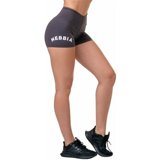 Nebbia classic hero high-waist shorts marron xs pantaloni fitness