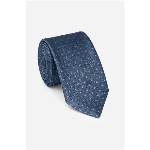 Il Lanificio cravatta a pois blu