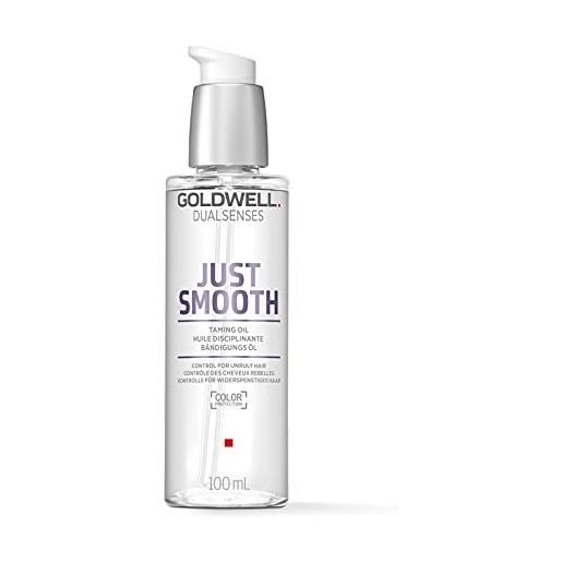 Goldwell dualsenses just smooth, olio disciplinante per capelli indisciplinati e crespi, 100ml