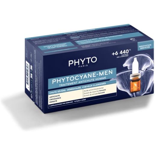 Phyto phytocyane fiale anti-caduta severa dei capelli - uomo 12x3,5 ml