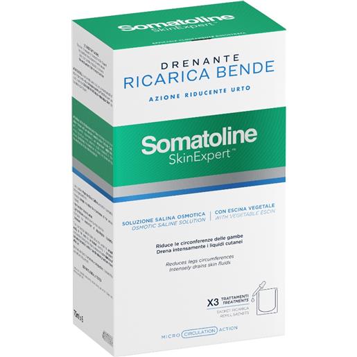 Somatoline ricarica bende drenanti azione riducente urto 3 applicazioni 420 ml