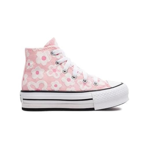 CONVERSE sneakers ctas eva lift hi da bambina rosa con fiori bianchi 34