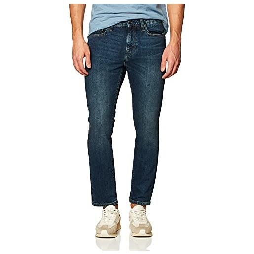 Amazon Essentials jeans slim fit uomo, delavé chiaro, 33w / 28l
