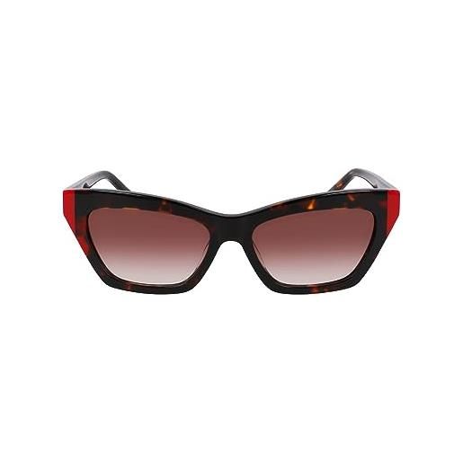 DKNY dk547s occhiali, dark tortoise/red, taglia unica donna