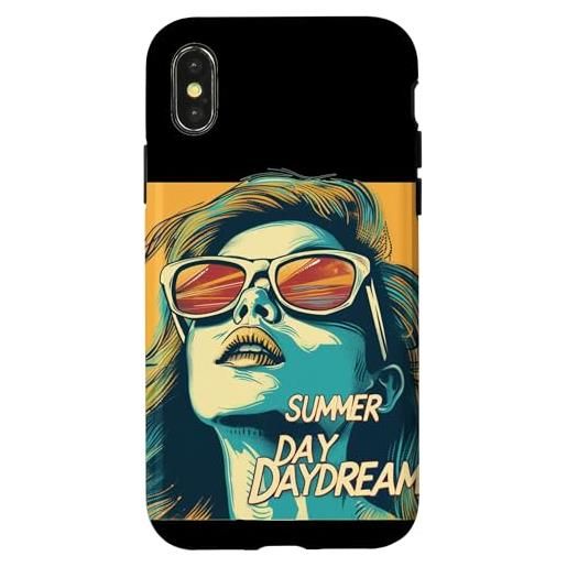 Cool Summer Daydream custodia per i. Phone x/xs bella ragazza estiva con occhiali da sole e daydreams costume