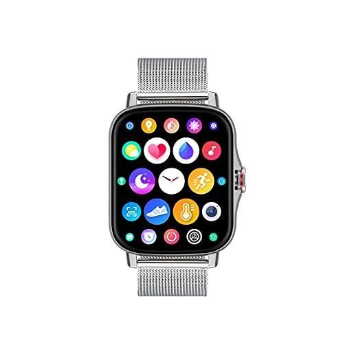 Radiant -collezione las vegas- orologio intelligente, smartwatch con frequenzimetro, misuratore di pressione sanguigna, del sonno e funzione dell' attività digitale. Compatibile con android ios. 