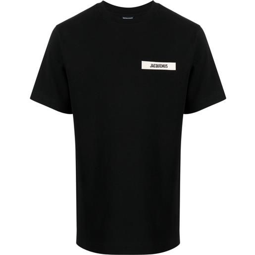 Jacquemus t-shirt con applicazione - nero