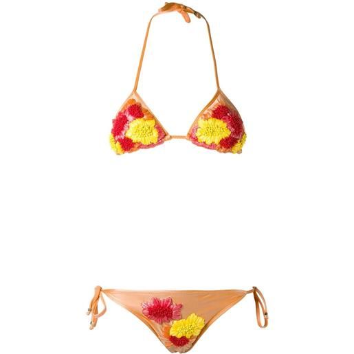 Amir Slama triangle bikini set - giallo