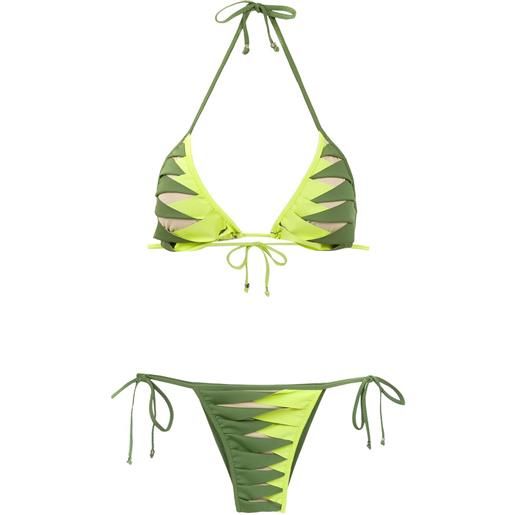 Amir Slama bikini con stampa - verde