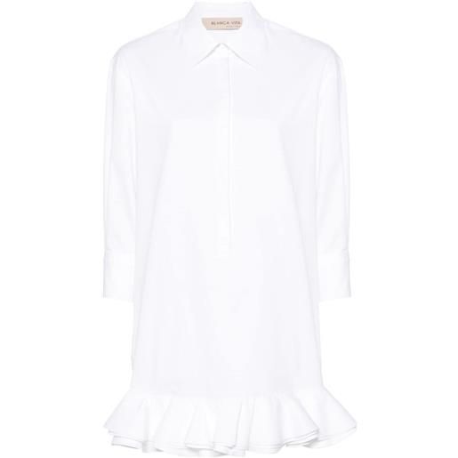 Blanca Vita acaly ruffle-detail dress - bianco