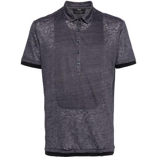 Zegna short-sleeve cotton polo shirt - viola