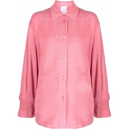 Patou camicia con effetto - rosa