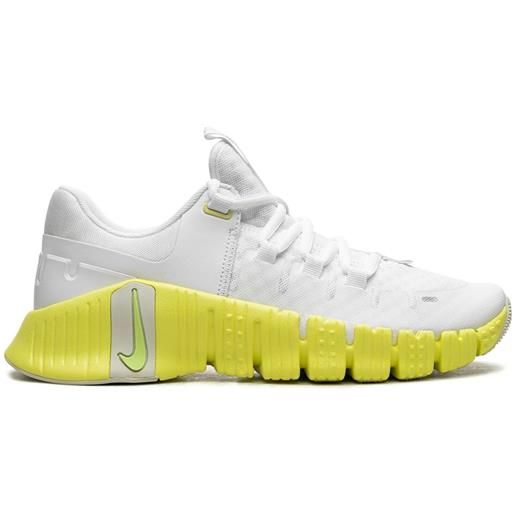 Nike sneakers free metcon 5 lime blast - bianco