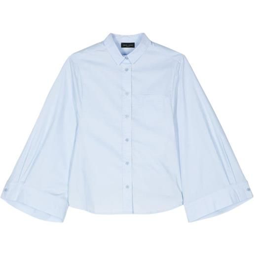Roberto Collina wide-sleeve cotton shirt - blu