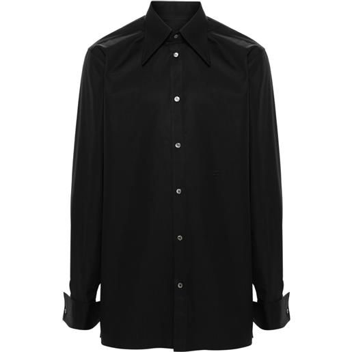 Maison Margiela camicia con ricamo - nero