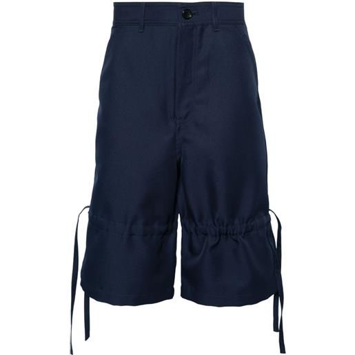 Comme Des Garçons Shirt wide-leg bermuda shorts - blu