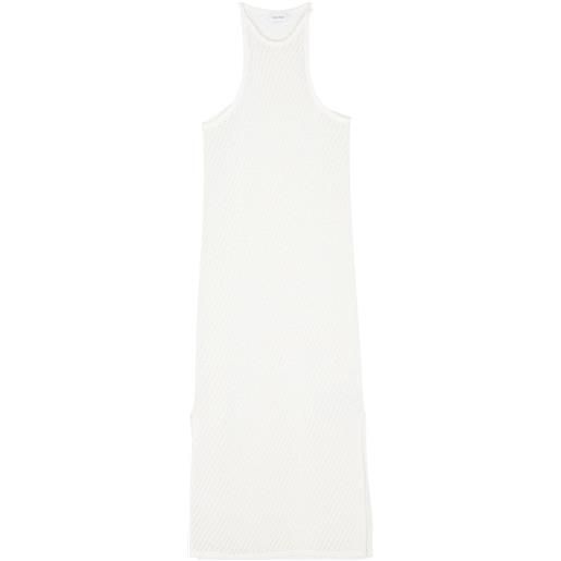 Calvin Klein open-knit maxi dress - bianco