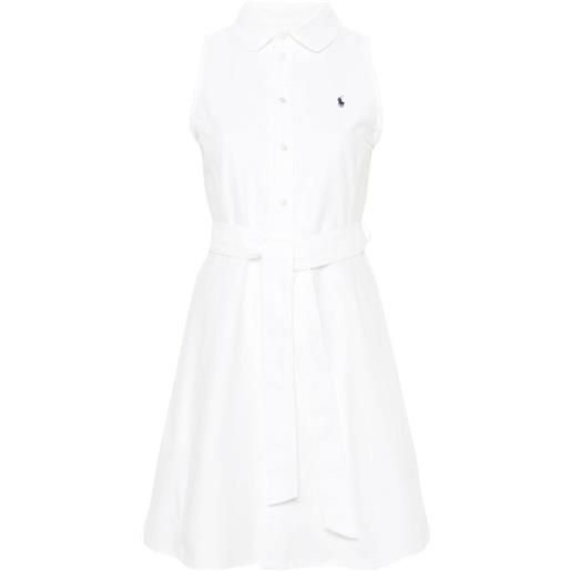 Polo Ralph Lauren polo-pony shirt mini dress - bianco