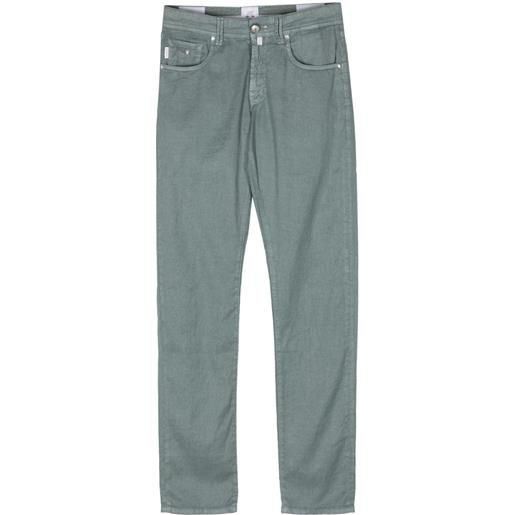 Sartoria Tramarossa mid-rise tapered trousers - verde