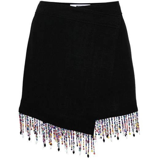 MSGM bead-embellished skirt - nero