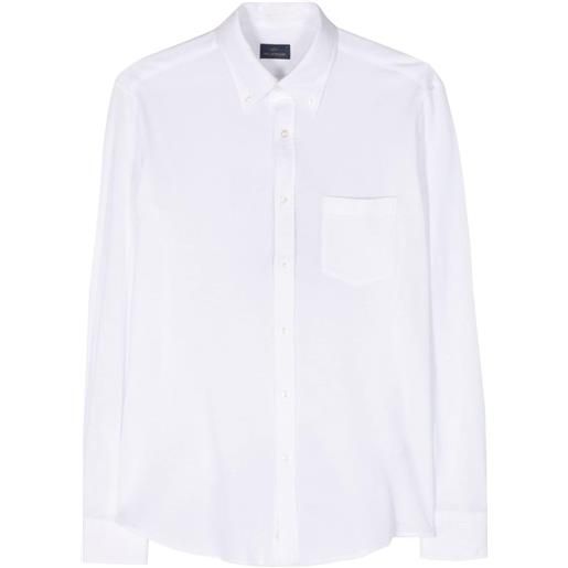 Paul & Shark piqué cotton shirt - bianco